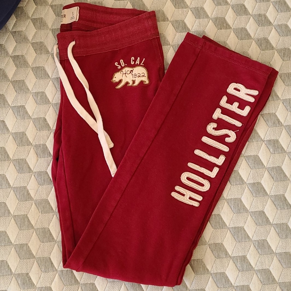 Red Hollister Sweatpants